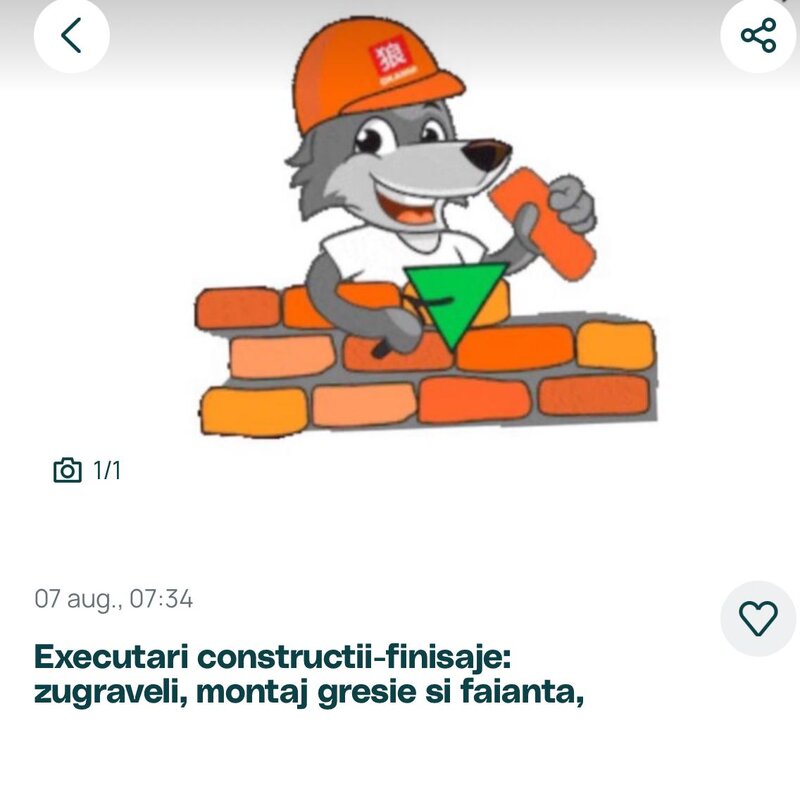 Executam lucrari de constructii